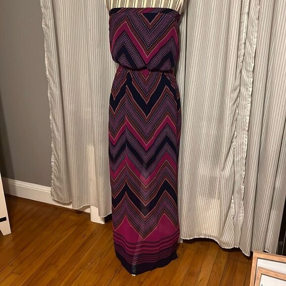 Express Strapless Maxi Dress - Picture 1 of 6